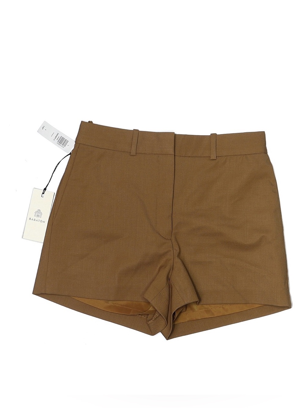 Aritzia Babaton Brown High-Waist Tailored Women's Shorts